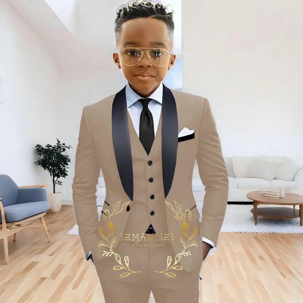 Boys' Navy Blue Formal 3-Piece Suit (2-16Y)