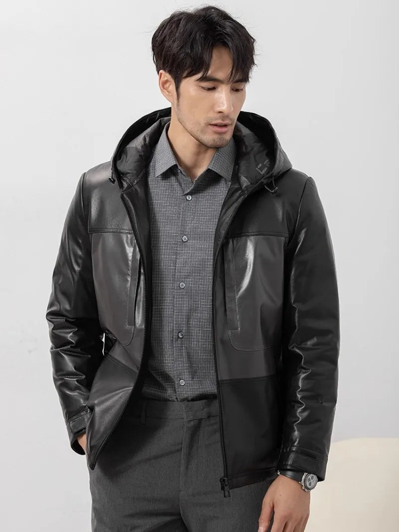 Street Luxe Sheepskin Down Coat