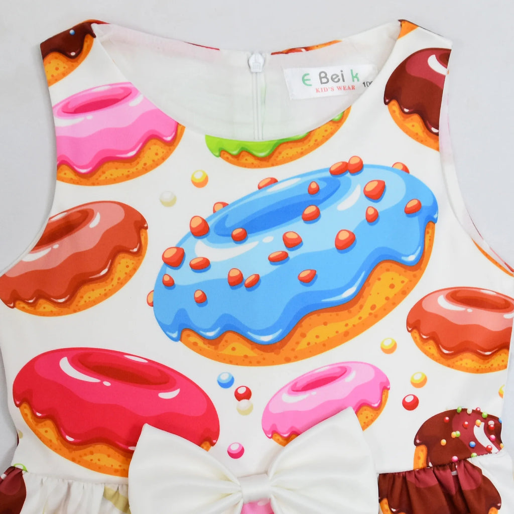 Girls' Donut Bow Birthday Party Dress