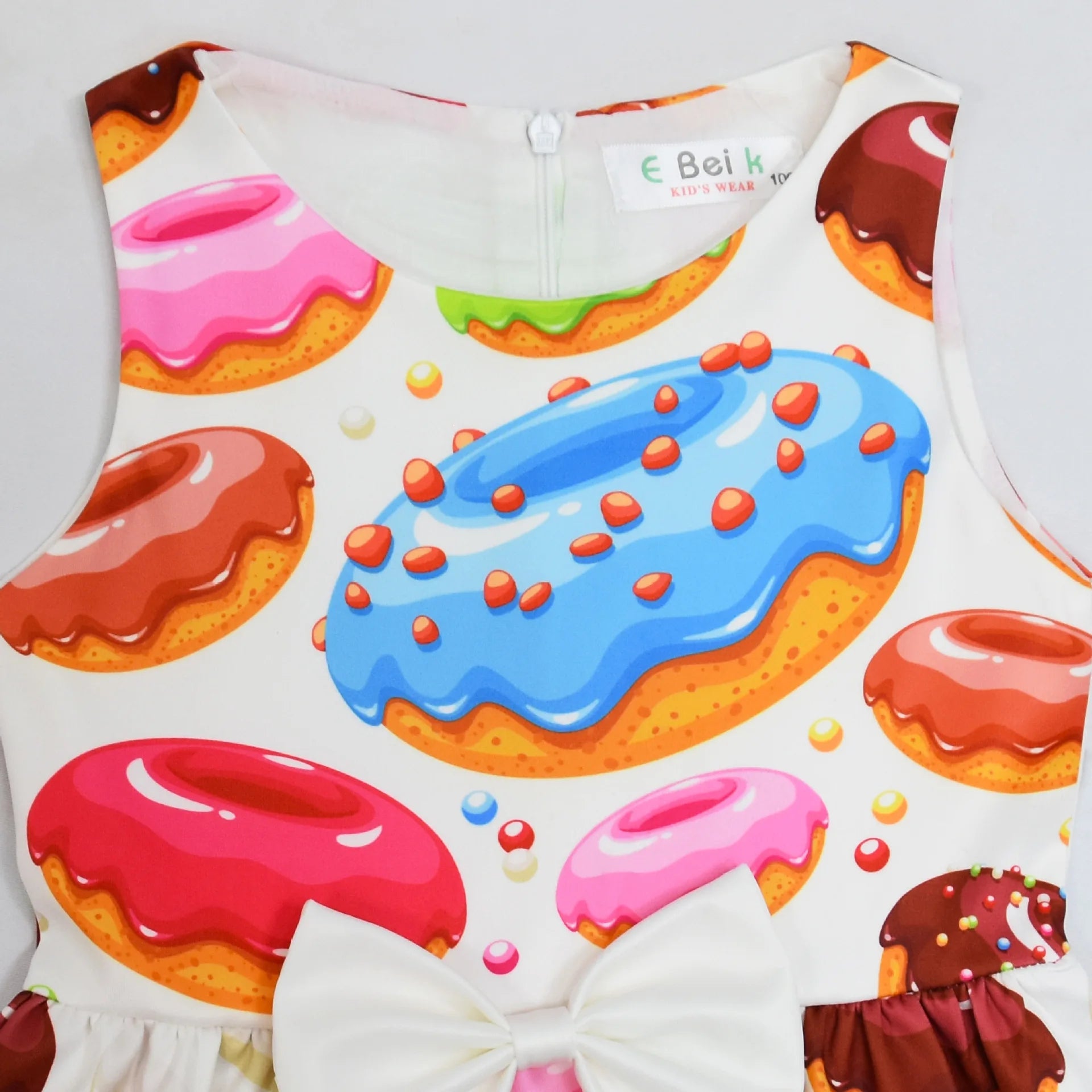 Girls' Donut Bow Birthday Party Dress