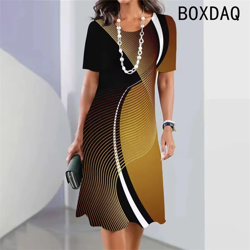Gradient Print Dress