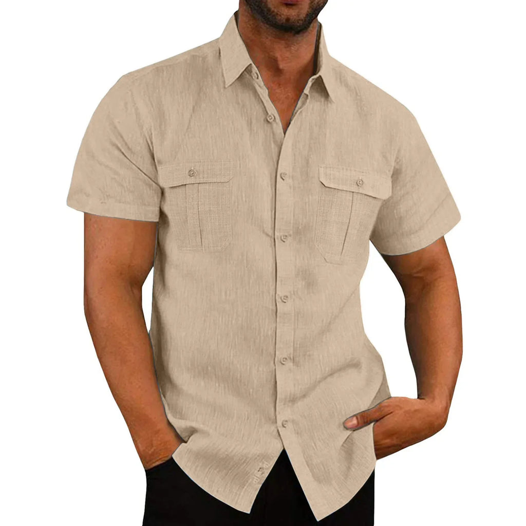 Men's Cotton Linen Casual Top