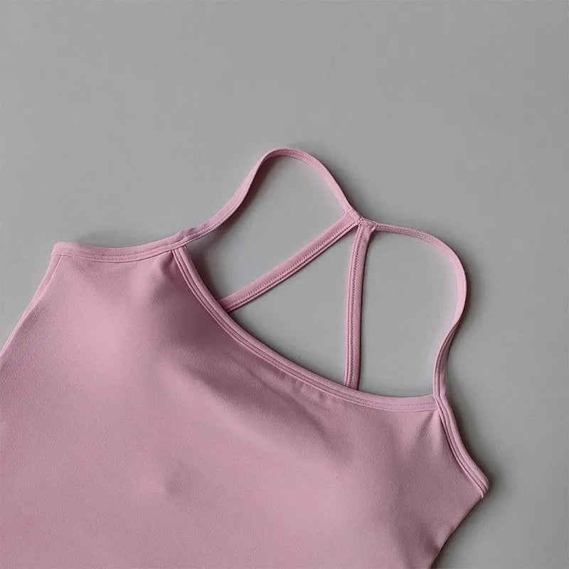 Women's Cross-Back Push-Up Sports Bra