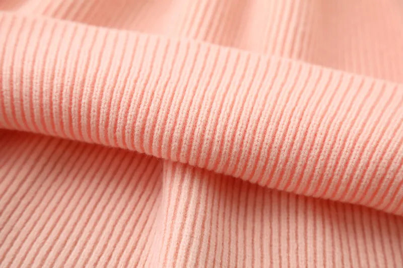 Girls' Woolen Bow Knit Jumpsuit Dress