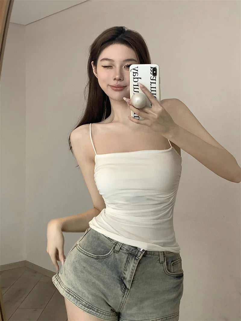 Women's Padded Spaghetti Strap Tank Top