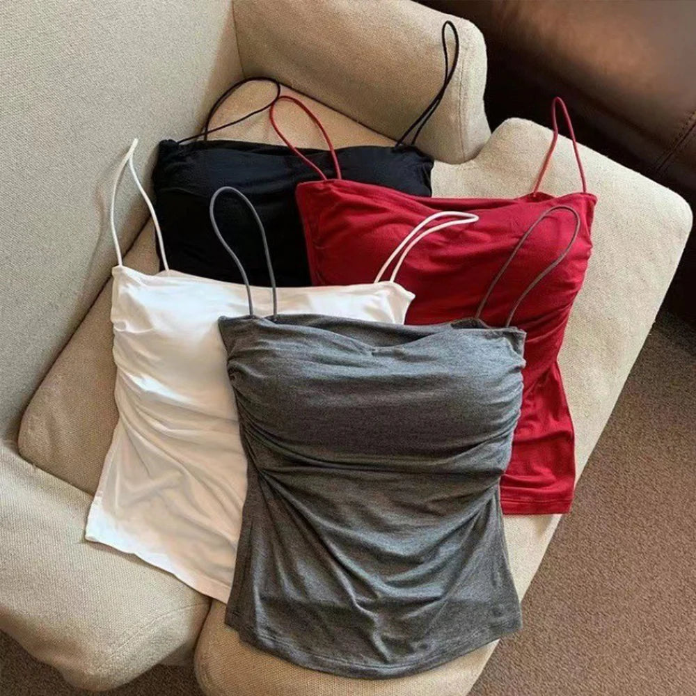 Women's Padded Spaghetti Strap Tank Top