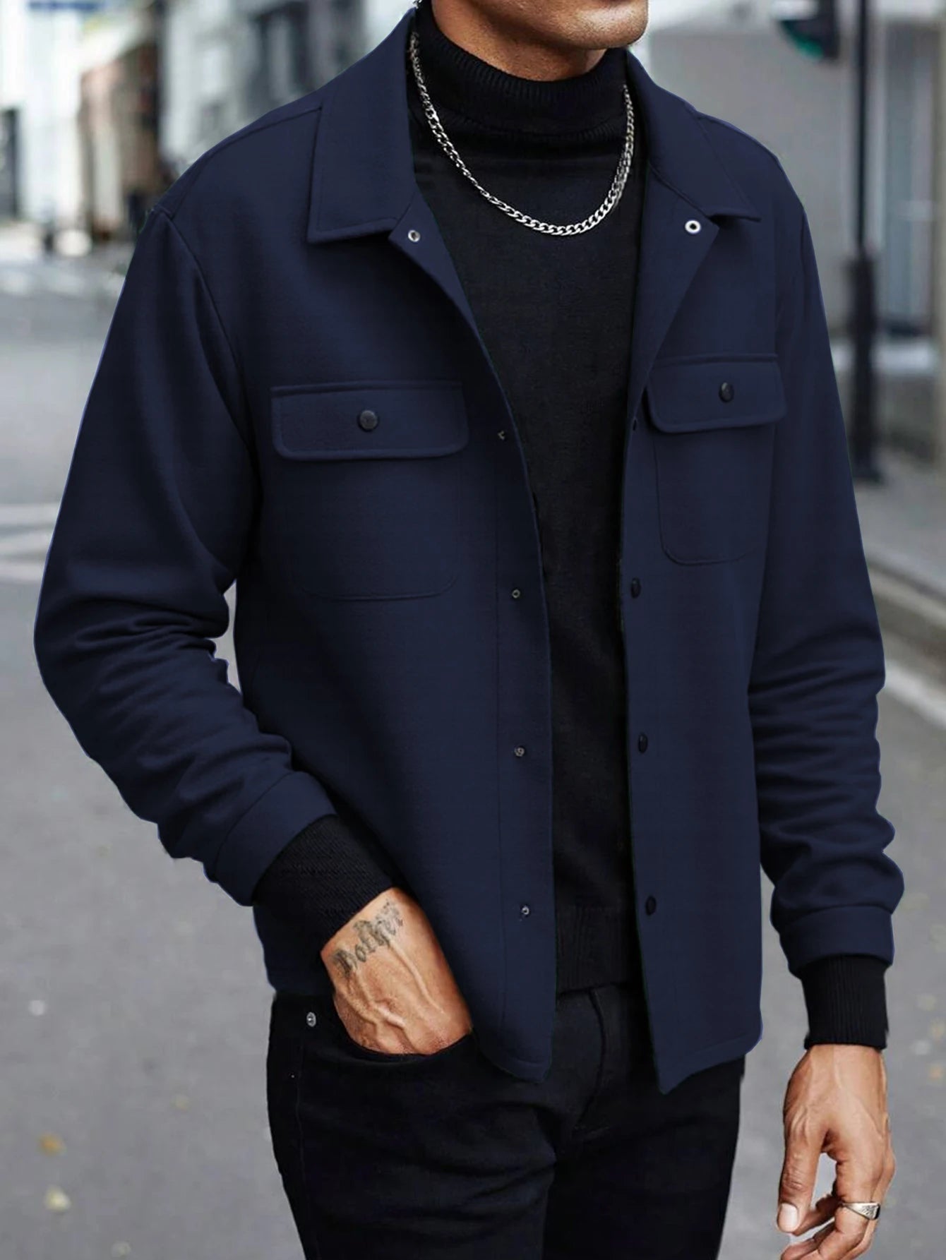 Men’s Modern Wool Blend Jacket