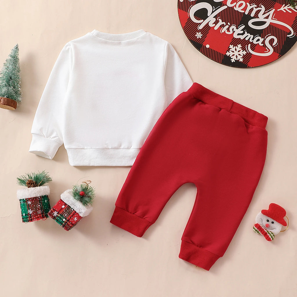 Baby Boys' Christmas Santa Sweatshirt & Pants Set