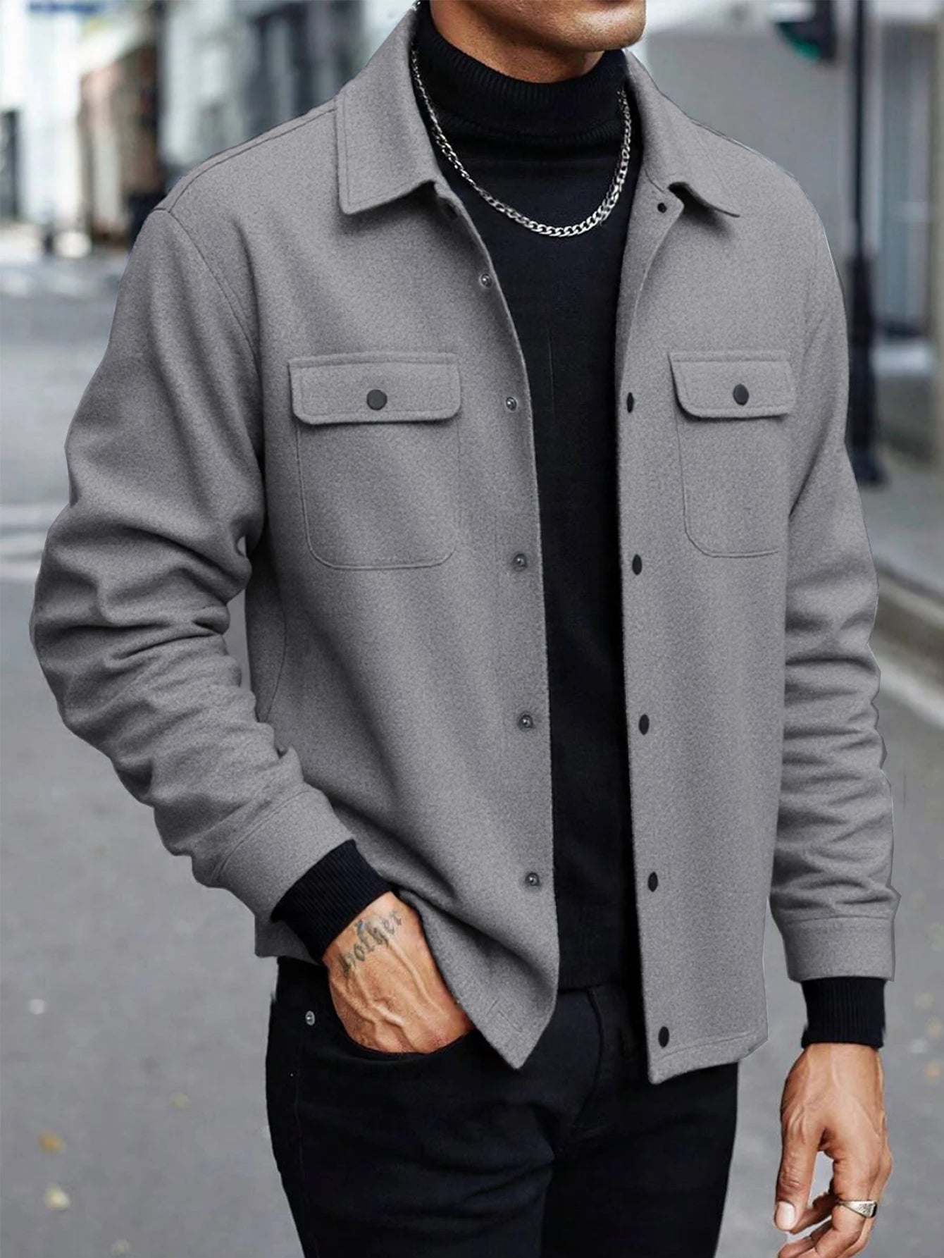 Men’s Modern Wool Blend Jacket