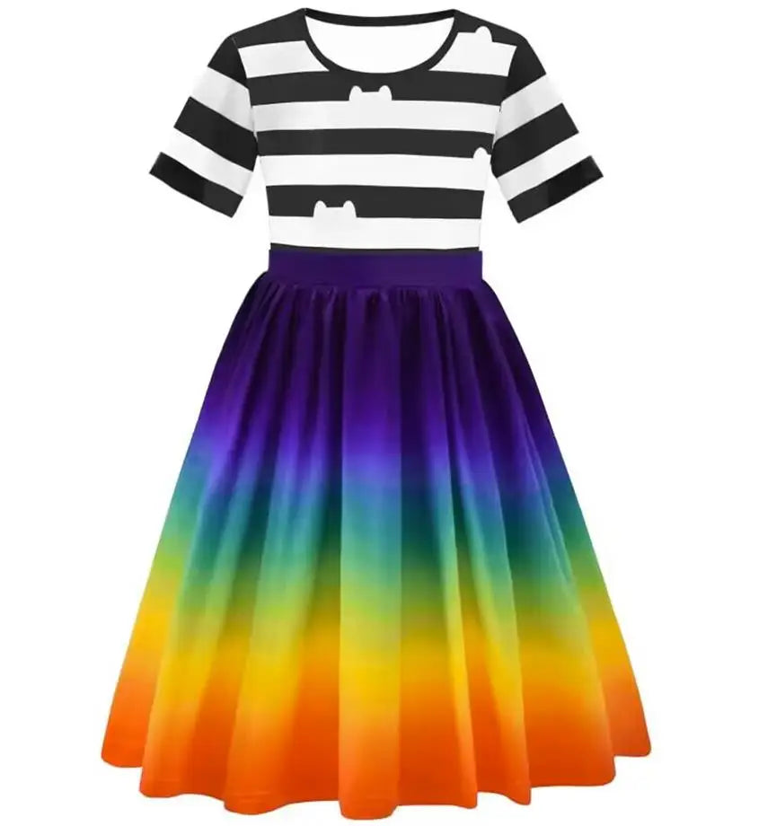 Girls' Gabby Dollhouse Rainbow Dress & Headband