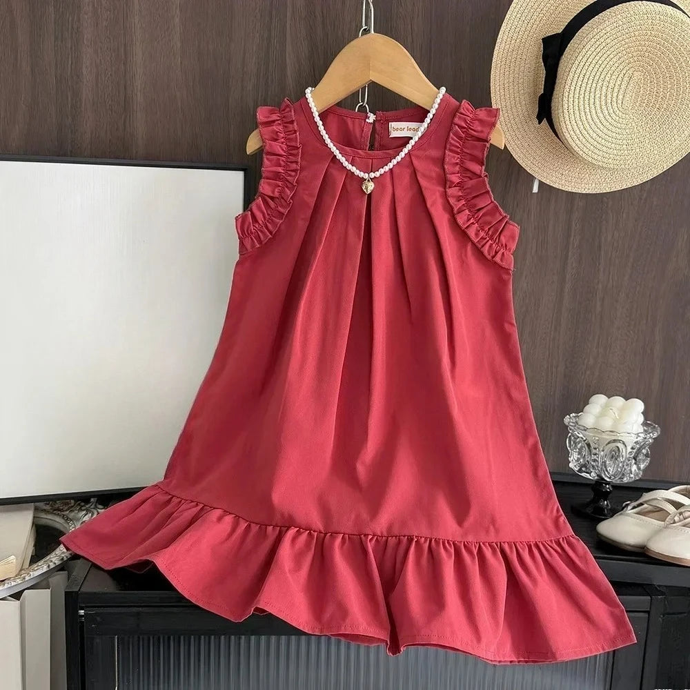 Girls' Sleeveless Princess Dress (2-7Y)