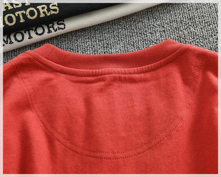 Men's Retro Letter Print Long Sleeve T-Shirt