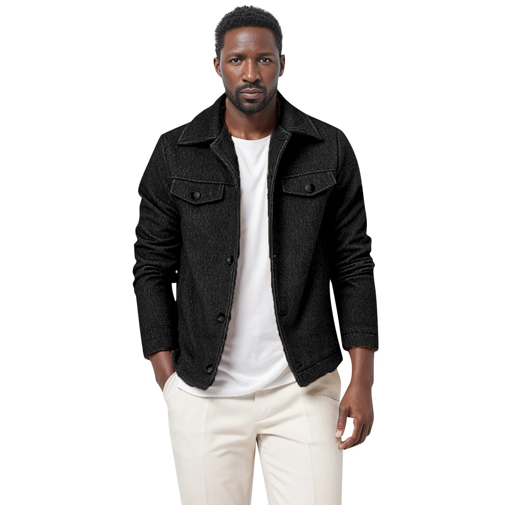 Men’s Business Casual Wool Coat