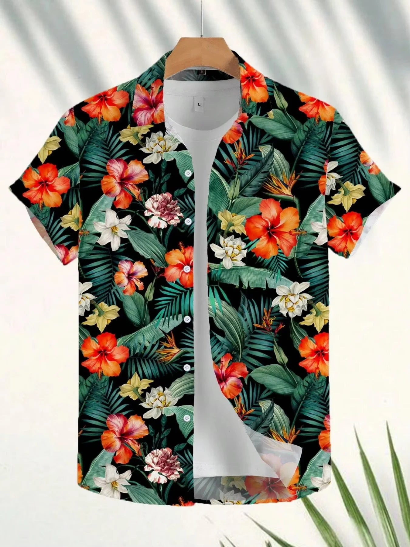 Girls' Botanical Floral Hawaiian Shirt