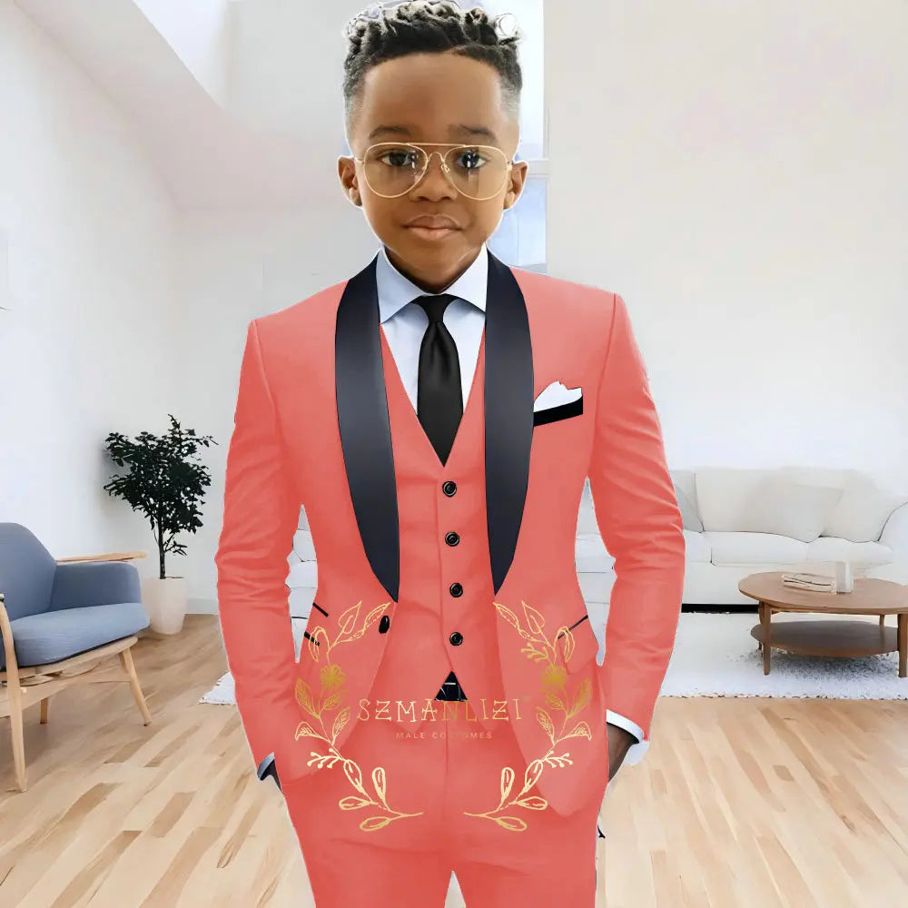 Boys' Navy Blue Formal 3-Piece Suit (2-16Y)