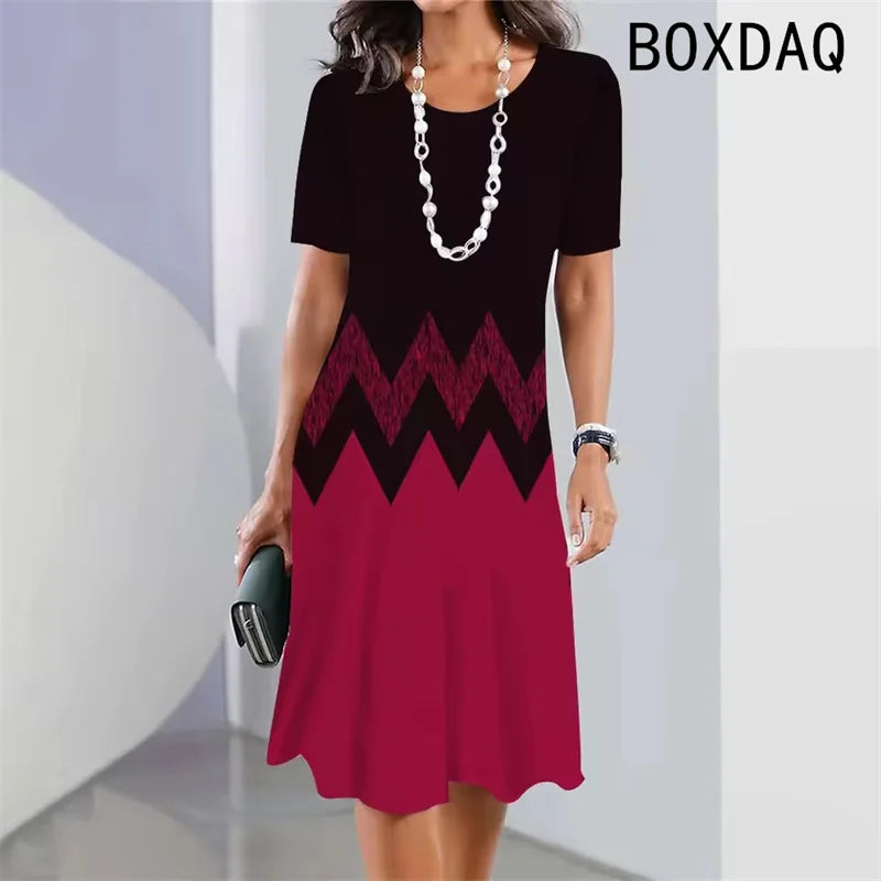 Gradient Print Dress