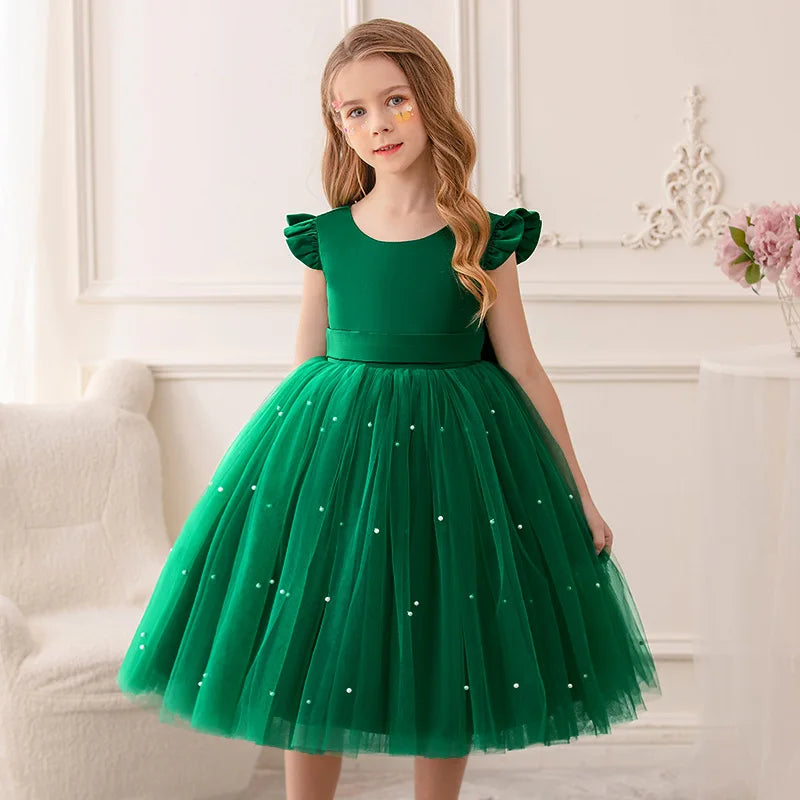 Girls' Fairy Princess Lace Dance Dress