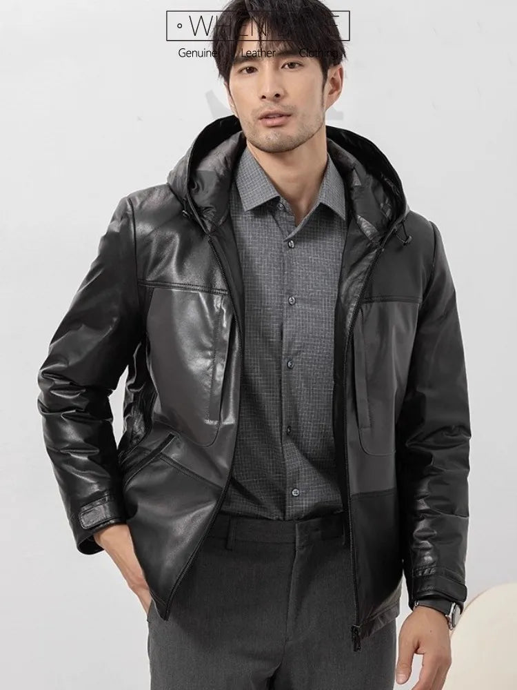 Street Luxe Sheepskin Down Coat