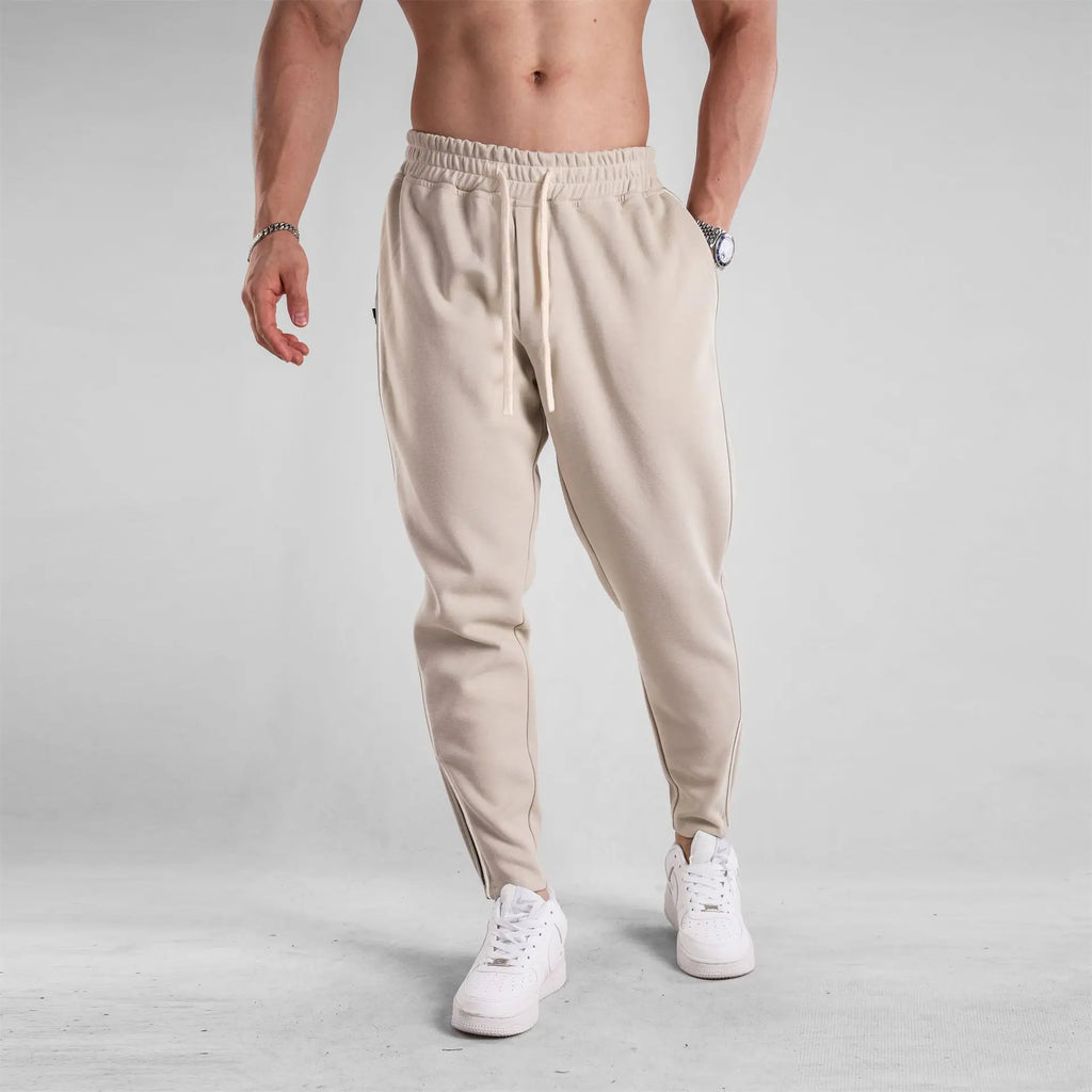 Men's Clothing Sport Casual Zipper Baggy Pants Cotton Long Trousers Outdoor Gym Fitness Workout Jogging Sweatpants Trackpants