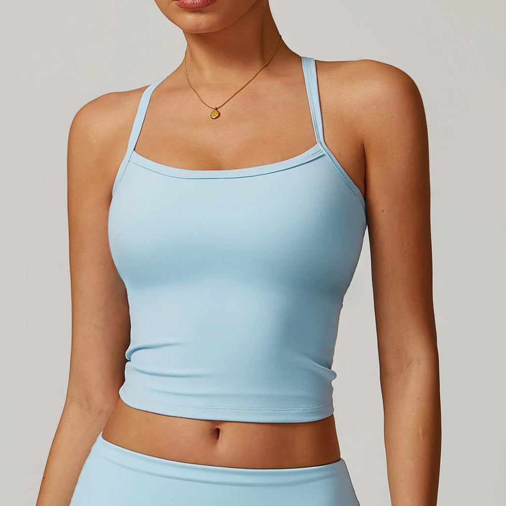 Women's Cross-Back Push-Up Sports Bra