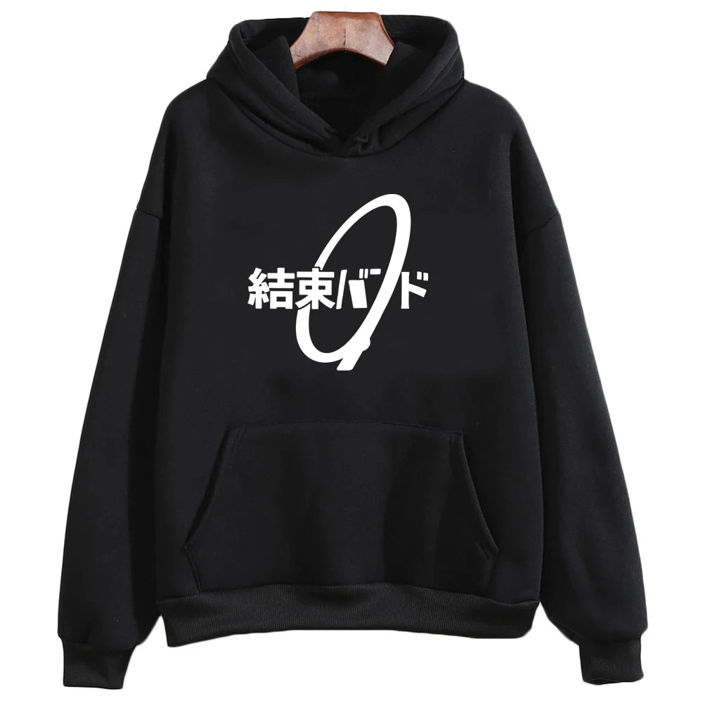 Japanese Anime Bocchi The Rock Hoodies Women Hoodie Kessoku Band Winter Warm Sweatshirt Vintage Harajuku Aesthetic Sudaderas