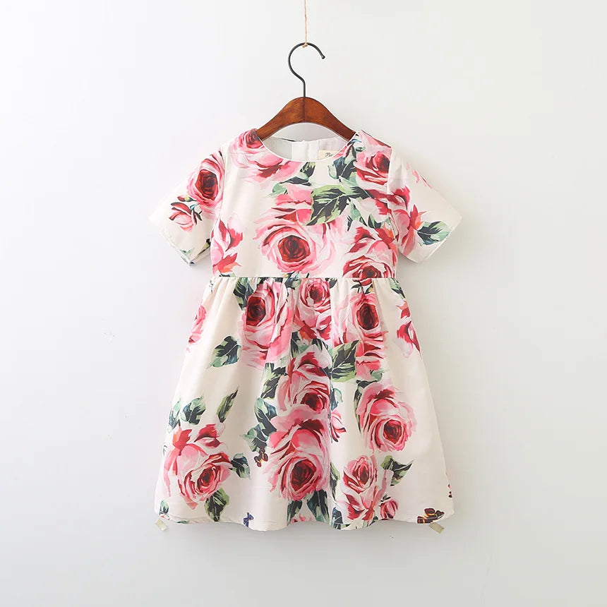 Girls' Printed Princess Party Dress