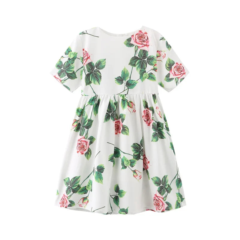 Girls' Printed Princess Party Dress