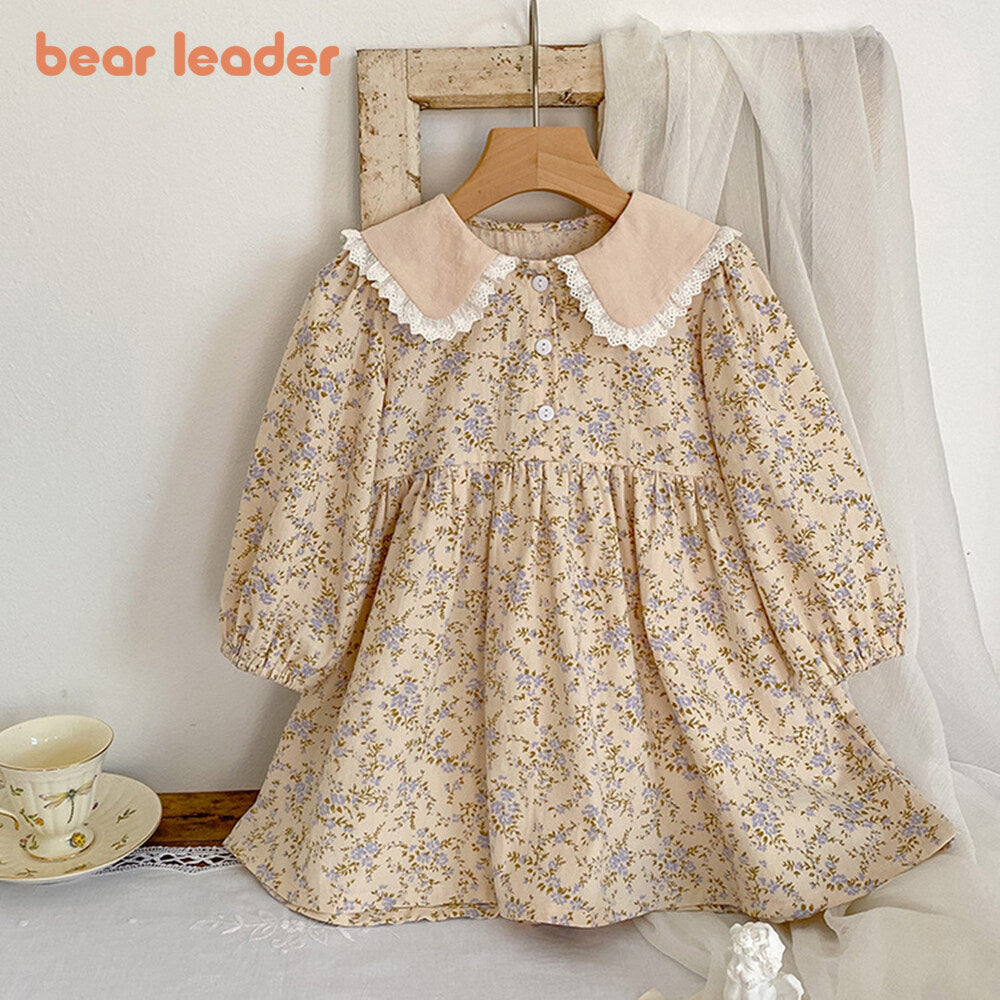 Girls' Lace Floral Princess Dress