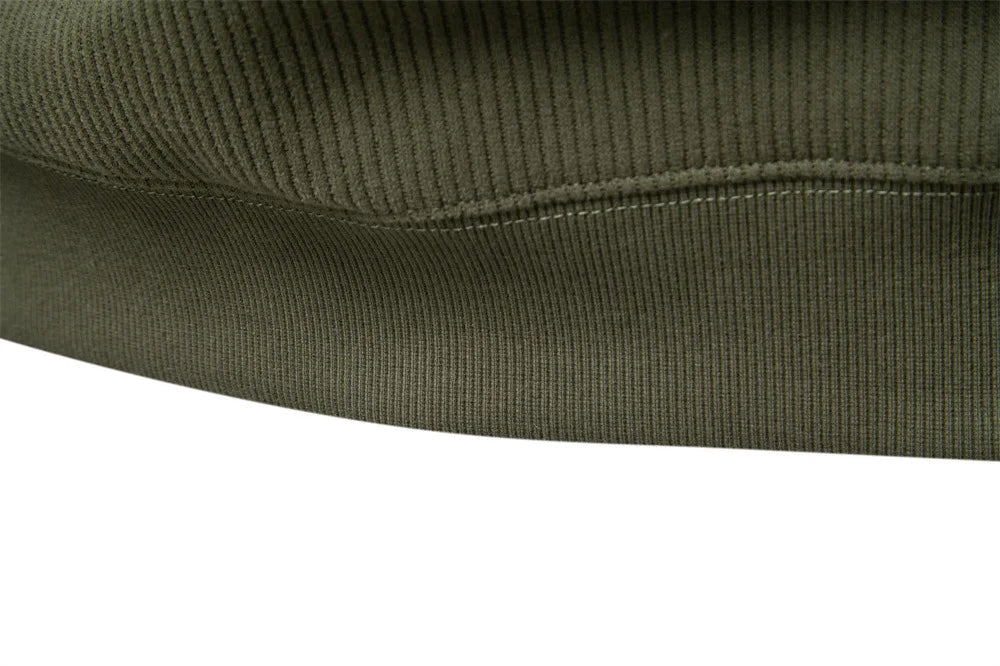 New Autumn & Winter Men's European Size Half-Zip Pullover Sweatshirt, Trendy & Versatile Stand-Collar Fleece-Lined Men's Jacket