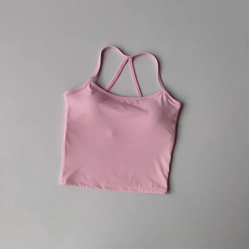 Women's Cross-Back Push-Up Sports Bra