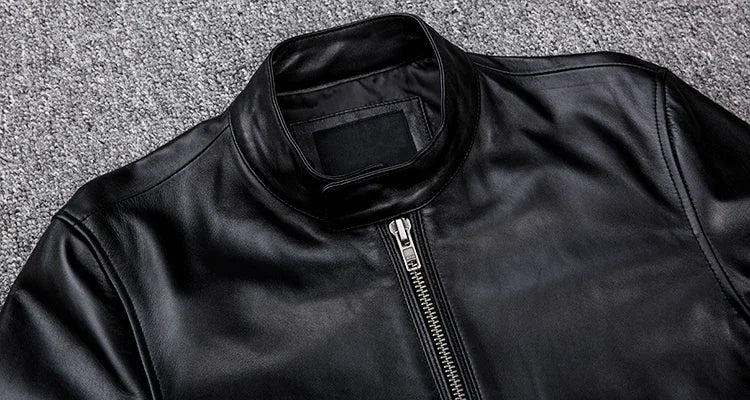Spring Genuine Leather Biker