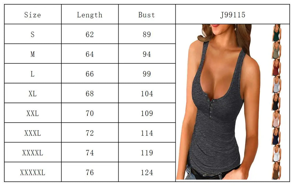 Women's Low-Cut Solid Cami Vest