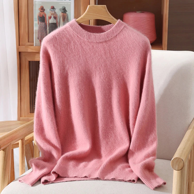 Autumn Winter Mink Cashmere Sweater