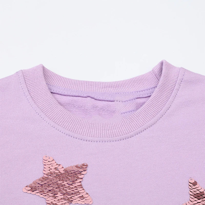 Girls' Cartoon Stars Mesh Dress