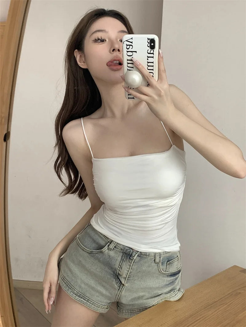 Women's Padded Spaghetti Strap Tank Top