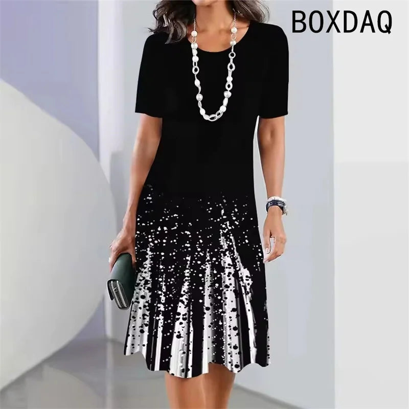 Gradient Print Dress