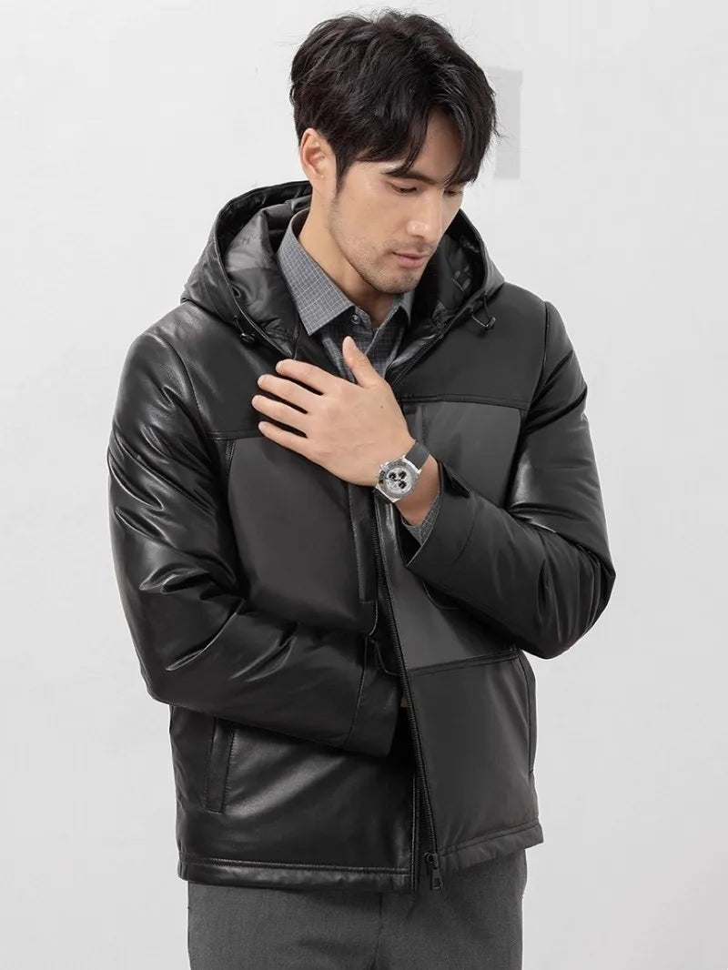 Street Luxe Sheepskin Down Coat