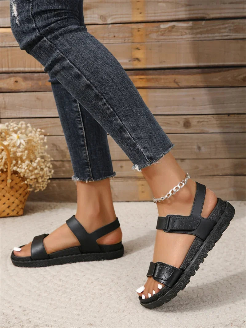 New Summer Style Fashionable Comfortable Elegant Casual and Wear-resistant Thick-soled Soft-soled Seaside Beach Woman Sandals