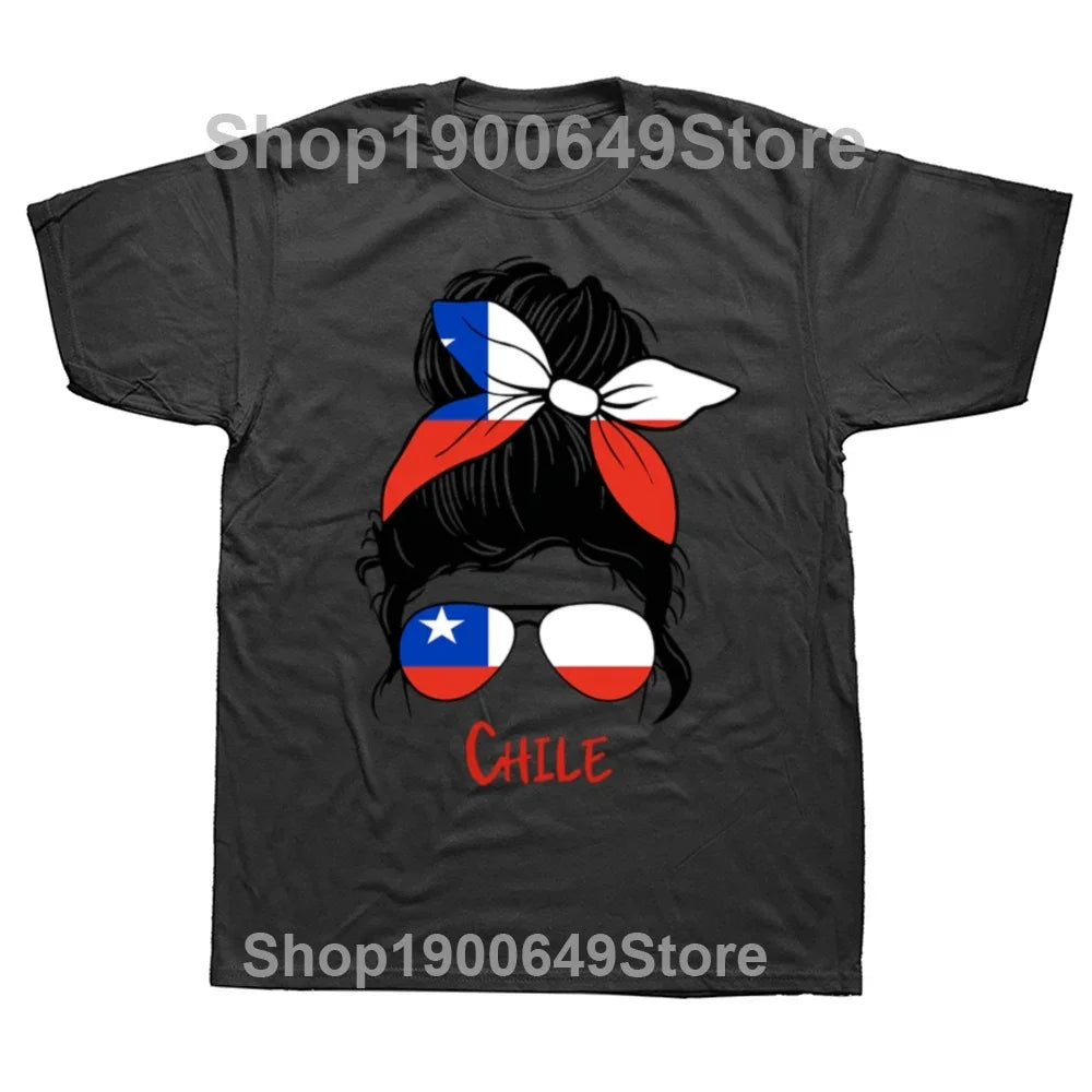 Chile Flag Graphic T-Shirt