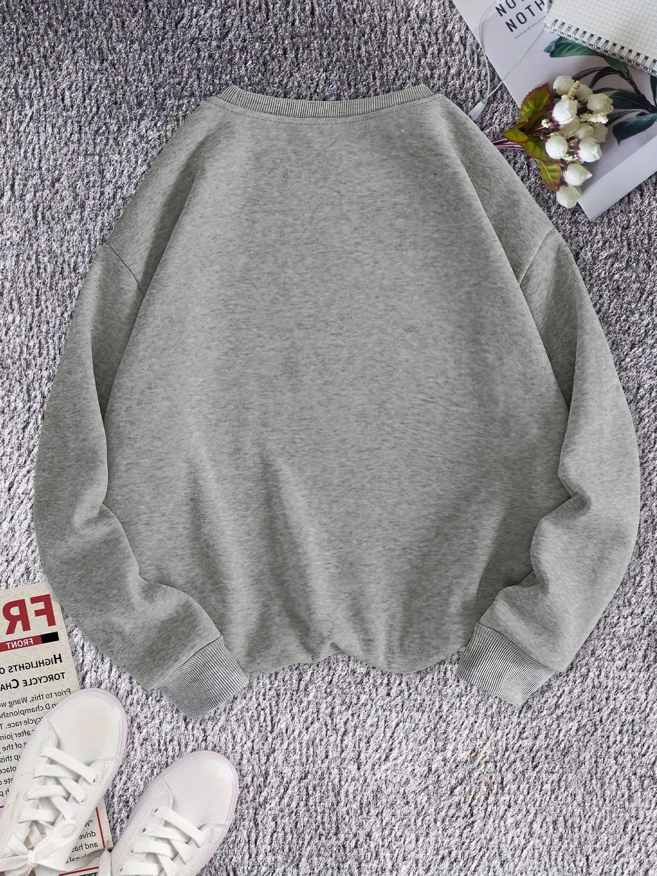 Pumpkin Cinnamon Autumn Printed Christmas Women's Hoodie Autumn Winter Round Neck Creative Top Fashion Pullover Clothing
