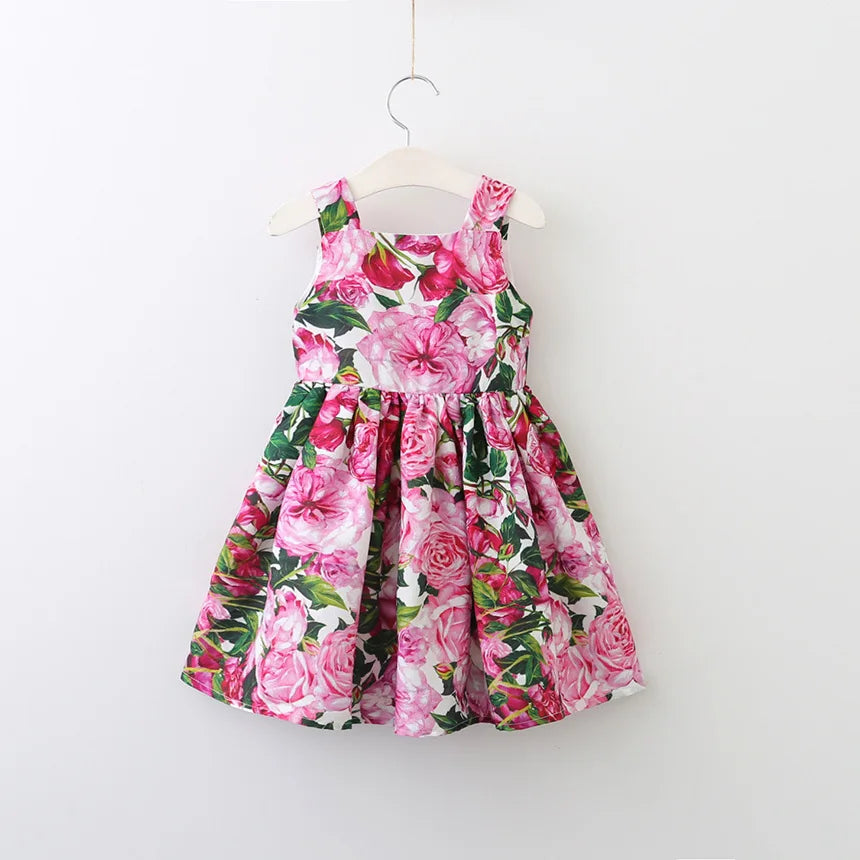 Girls' Printed Princess Party Dress