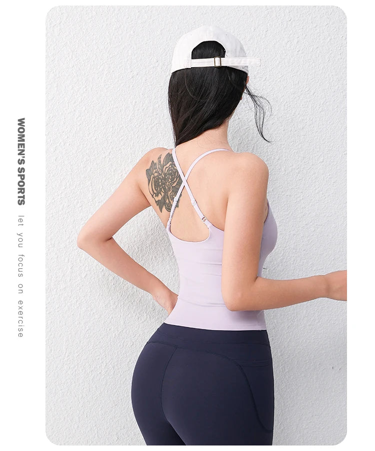 Women's U-Neck Yoga Sports Vest