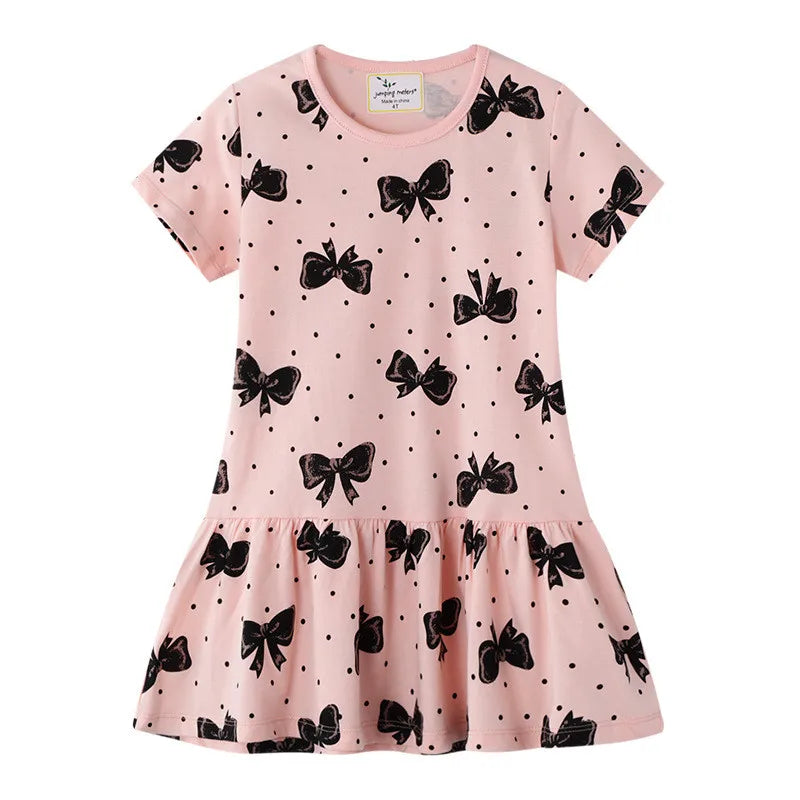 Girls' Animal Embroidery Sleeveless Party Dress