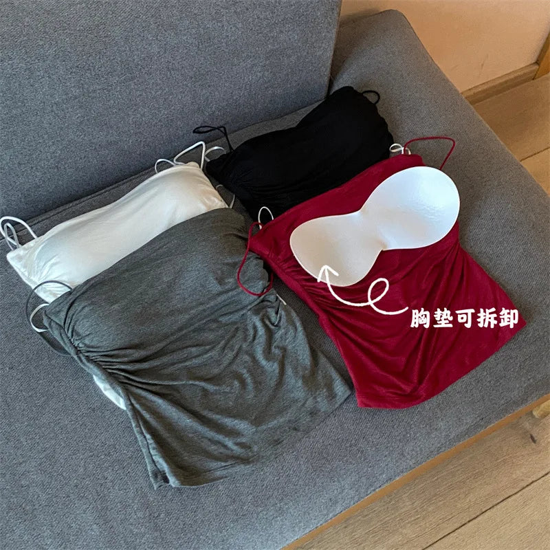Women's Padded Spaghetti Strap Tank Top