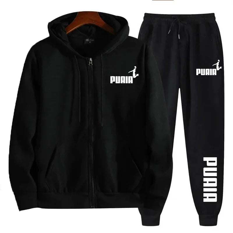 Men's Hooded Tracksuit Set