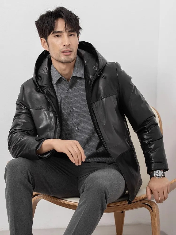 Street Luxe Sheepskin Down Coat