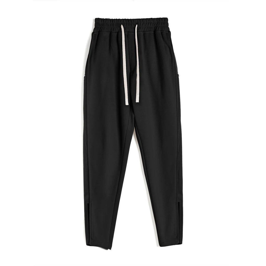 Men's Clothing Sport Casual Zipper Baggy Pants Cotton Long Trousers Outdoor Gym Fitness Workout Jogging Sweatpants Trackpants