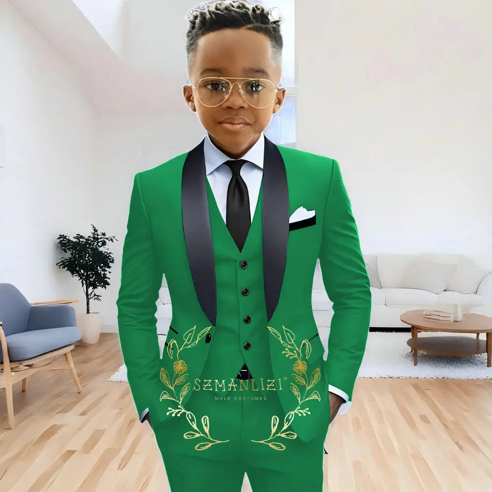 Boys' Navy Blue Formal 3-Piece Suit (2-16Y)