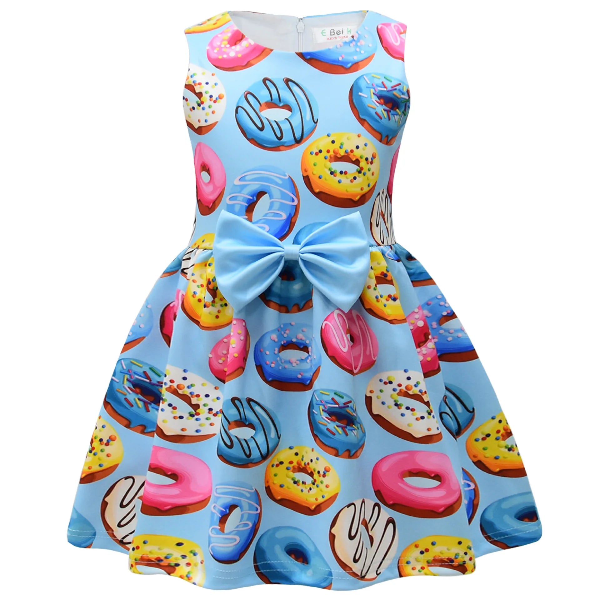 Girls' Donut Bow Birthday Party Dress