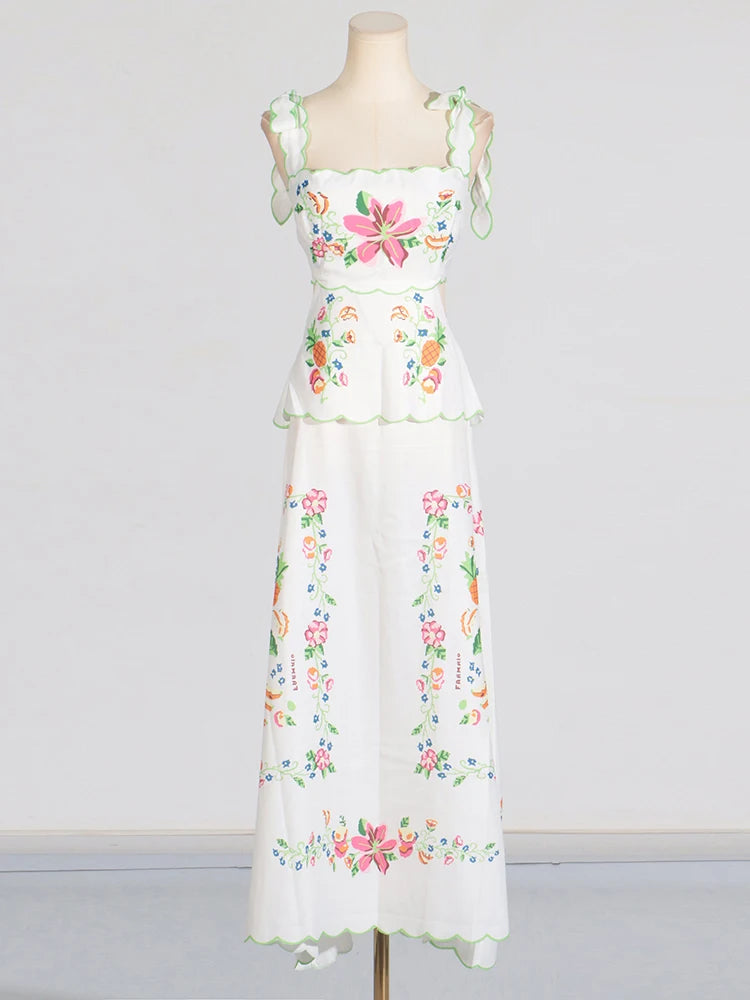 Women's Patchwork Lace-Up Sleeveless Dress